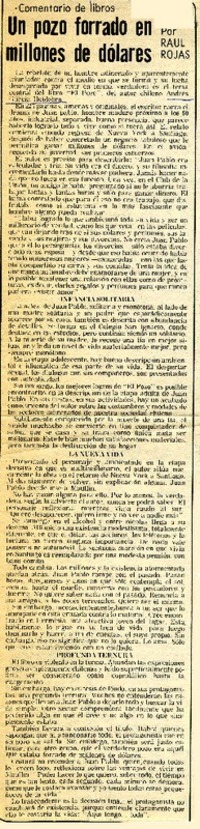 Un Pozo forrado en millones de dolares  [artículo] Raúl Rojas.