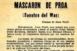 Mascarón de proa  [artículo] Erasmo Bernales Gaete.