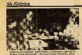 Mañana presentan libro "Mares de Leyenda" de Maura Brescia.  [artículo]