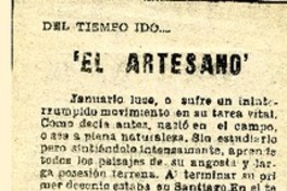 El Artesano  [artículo] Yekini.