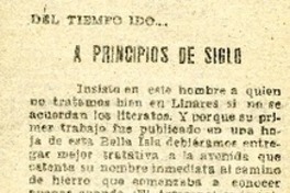 A principios de siglo  [artículo] Yekini.