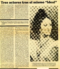 Tres actores tras el mismo "Ideal".  [artículo]