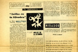 Anillos en la alfombra".  [artículo]