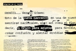 SMB 6533 Sergio Gómez : [Entrevista] [artículo]