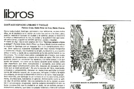 Santiago espacio urbano y paisaje  [artículo] Carmen Hepp.