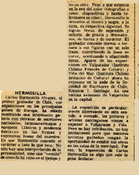 Hermosilla  [artículo] Claudio Solar.