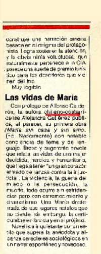 Las vidas de María.  [artículo]
