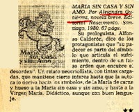 María sin casa y sin amo.  [artículo]