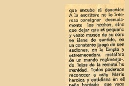 María sin casa y sin amo  [artículo] Antonio Cárdenas Tabies.