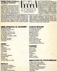 Poemas para Clavecín.  [artículo]