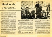 Huellas de una visita...  [artículo] Bernardo Reyes.