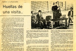 Huellas de una visita...  [artículo] Bernardo Reyes.