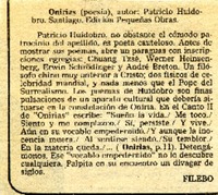 Onirias  [artículo] Filebo.