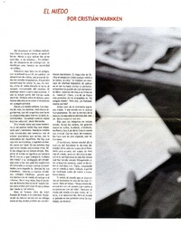 El miedo  [artículo] Cristián Warnken.