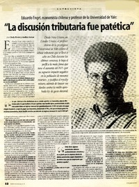 La discusión tributaria fue patética": [entrevista] [artículo] Andrés Azócar <y> Cindy Rivera.