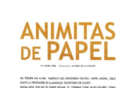 Animitas de papel: [entrevista] [artículo] Sonia Lira.