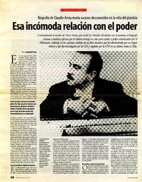 Esa incómoda relación con el poder  [artículo] Cristóbal Peña.