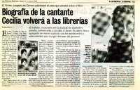 Biografía de la cantante Cecilia volverá a las librerías  [artículo] Rommel Piña A.