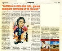 "La fama es como una puta, que en cualquier momento se va con otro": [entrevista] [artículo] Héctor Cossio.