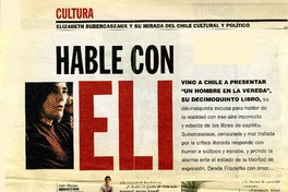 Hable con Eli : [entrevista] [artículo] Juan Sharpe.