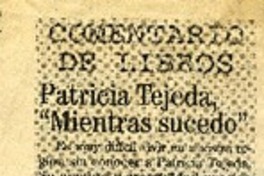 Patricia Tejeda : [comentario] [artículo] Adolfo Simpson T.