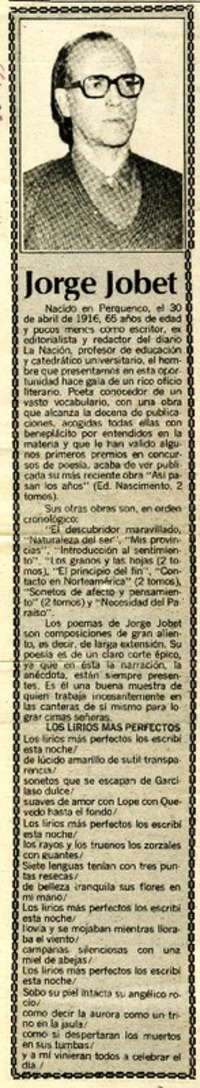 Jorge Jobet.  [artículo]