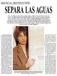 Separa las aguas: [entrevista] [artículo] Paula Recart.