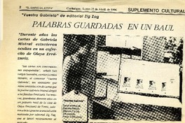 Palabras guardadas en un baúl.  [artículo]