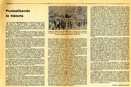Puntualizando la historia  [artículo] Manuel Cabieses Donoso.