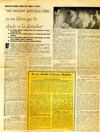 Mi mayor satisfacción es un libro que le duele a la derecha": [entrevista] [artículo] Manuel Cabieses Donoso.