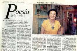 Poesía material: [entrevista] [artículo] Macarena Bravo F.