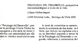 Psicología del desarrollo  [artículo] Mónica Rojas Gorigoytia.