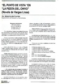 "El punto de vista en La Fiesta del chivo"  [artículo] Mábel Arratia Fuentes.