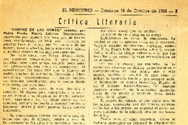 Camino de las horas"  [artículo] Alone.