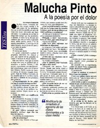 A la poesía por el dolor  [artículo] Luis Alberto Ganderats.