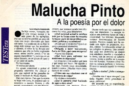 A la poesía por el dolor  [artículo] Luis Alberto Ganderats.