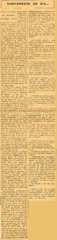 Simplemente un día --  [artículo]