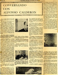 Conversando con Alfonso Calderón.  [artículo]
