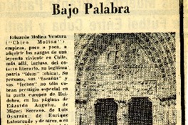 Bajo palabra.  [artículo]