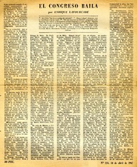 El Congreso baila  [artículo] Enrique Lafourcade.