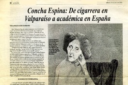 Concha Espina: de cigarrera en Valparaíso a académica en España  [artículo] Sara Vial.