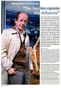 "No hay libre expresión sin difusión" (entrevista)  [artículo] Susana Rojas S.