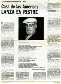 casa de las Américas lanza en ristre (entrevista)  [artículo] Alejandro Lavquez.