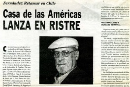 casa de las Américas lanza en ristre (entrevista)  [artículo] Alejandro Lavquez.