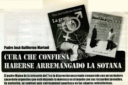 Cura che confiesa haberse arremangado la sotana  [artículo] Andrés Vial Aldunate.