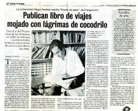 Publican libro de viajes mojado con lágrimas de cocodrilo  [artículo]Alfonso Cortínez T.