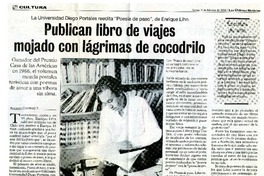 Publican libro de viajes mojado con lágrimas de cocodrilo  [artículo]Alfonso Cortínez T.
