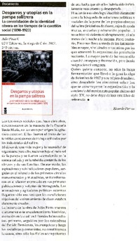 Desgarros y utopías en la pampa salitrera  [artículo] Ricardo Parvex.