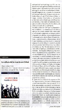 La cultura de la muerte en Chiloé  [artículo] Jaime Massardo.