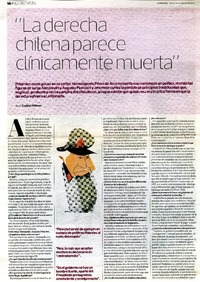 "La derecha chilena parece clínicamente muerta" (entrevista)  [artículo] Gaspar Hübner.